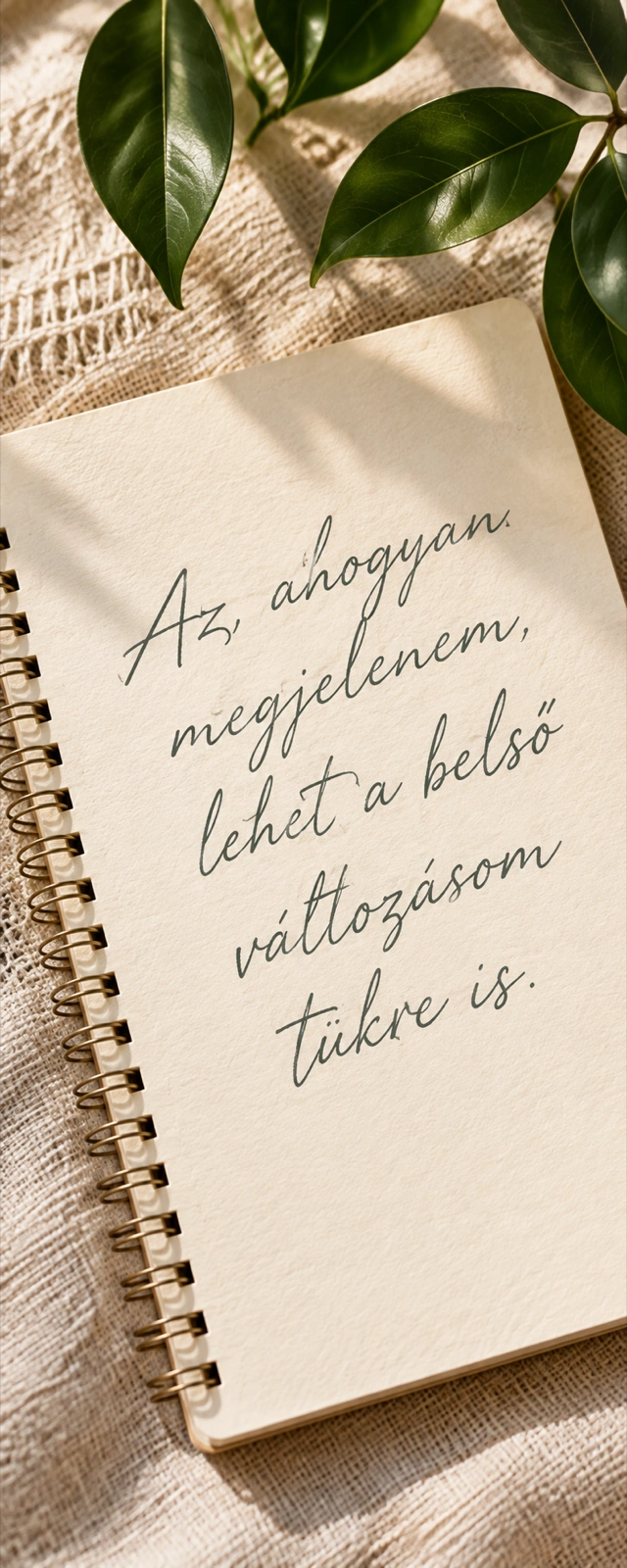 A megjelenés lehet a belső változás tükre